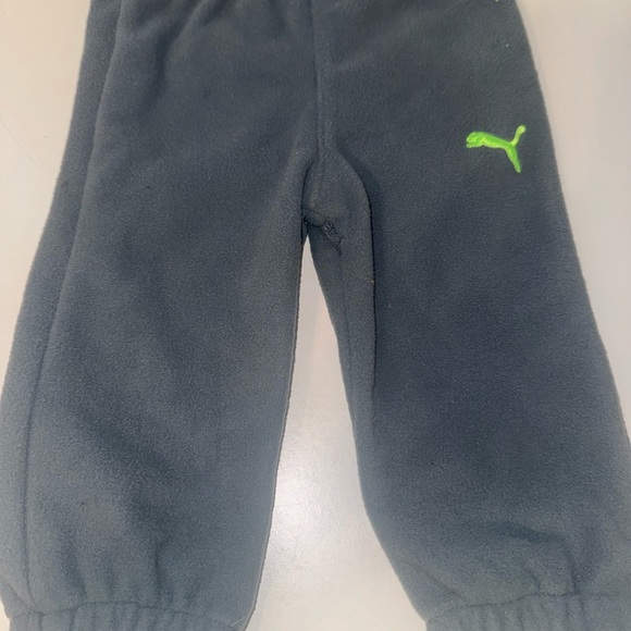 Puma Neon Green Kids Bodysuit Set 6-9M - Picture 5 of 5